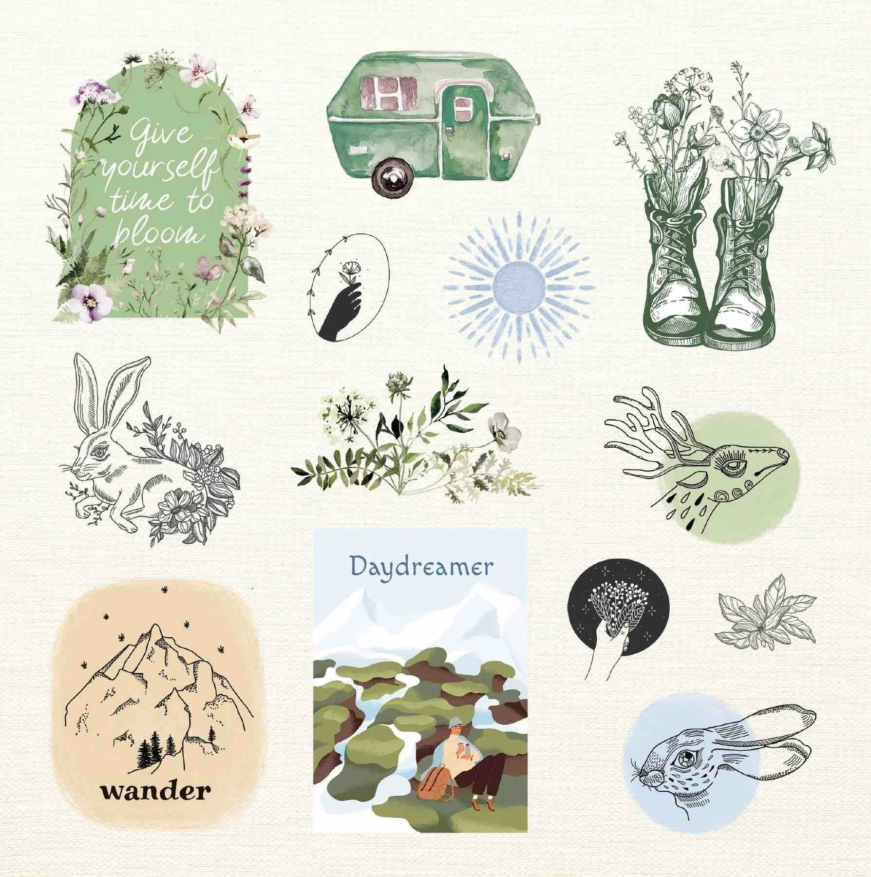 Stickersbok Boho Dreams (750 stickers)