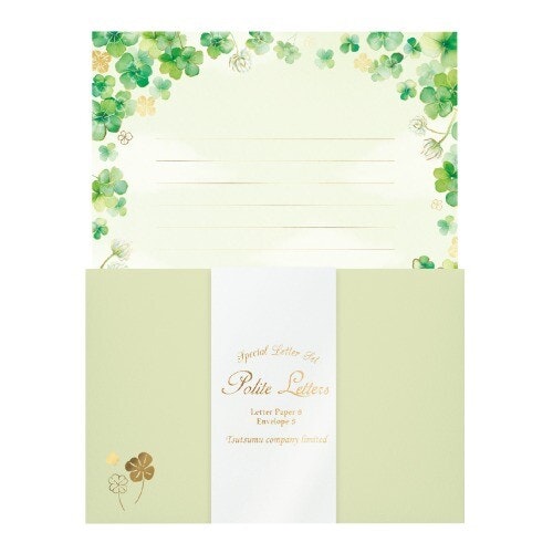 Stationery set Tsutsumu Company - Wish Clover