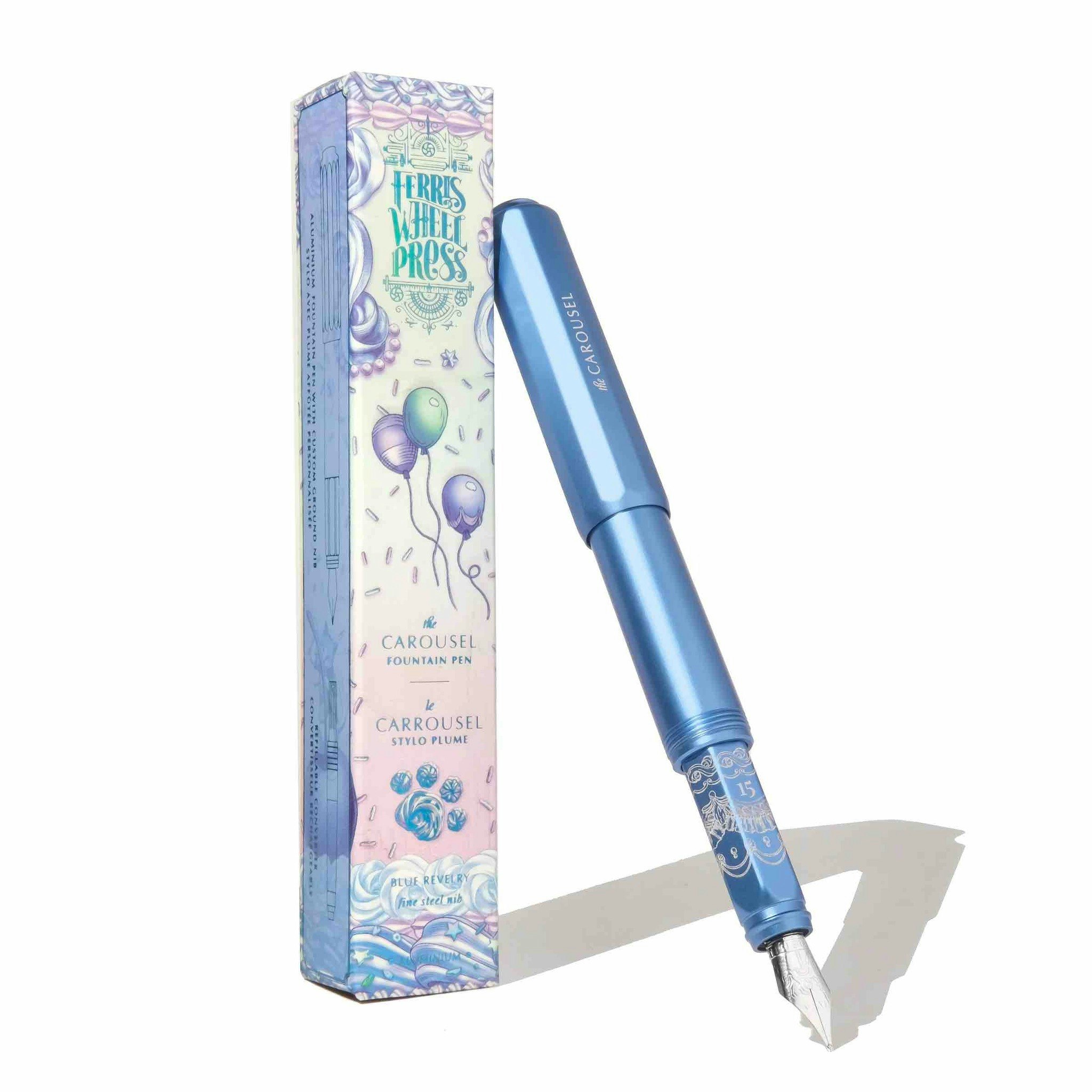 Ferris Wheel Press Reservoarpenna - Blue Revelry Limited Edition 2025 Aluminum Carousel