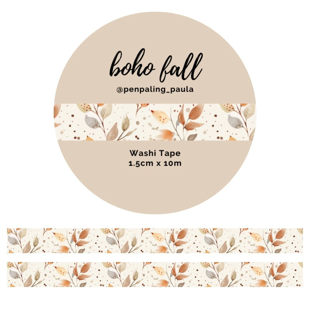 Washi Tape Penpaling Paula - Boho Fall 15 mm