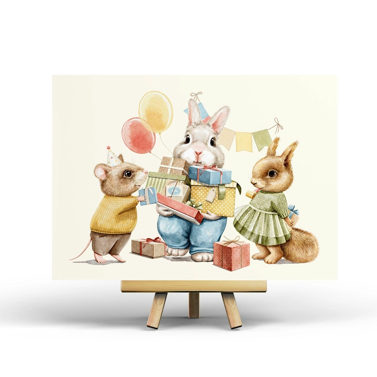 Vykort Penpaling Paula - Animal Party