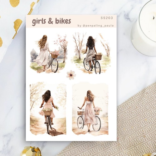 Stickers Penpaling Paula - Girls and Bikes