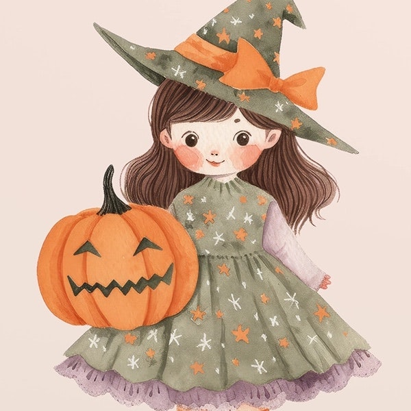 Vykort Penpaling Paula - Halloween Doll