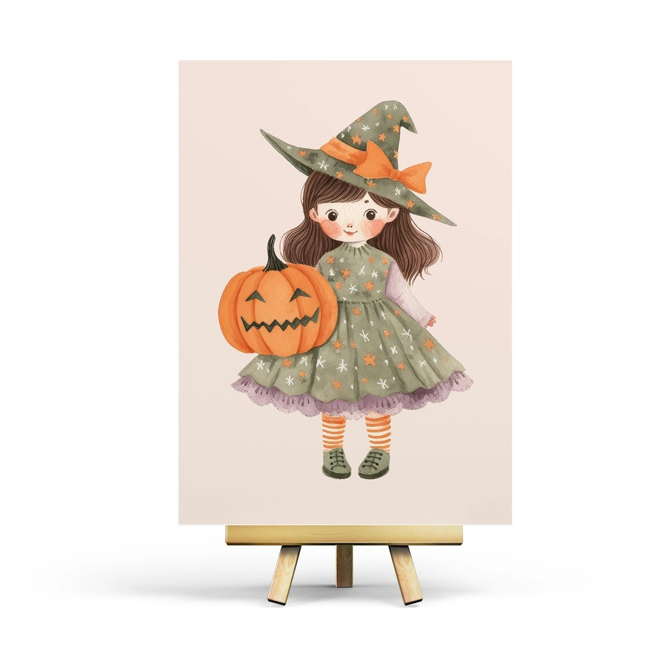 Vykort Penpaling Paula - Halloween Doll