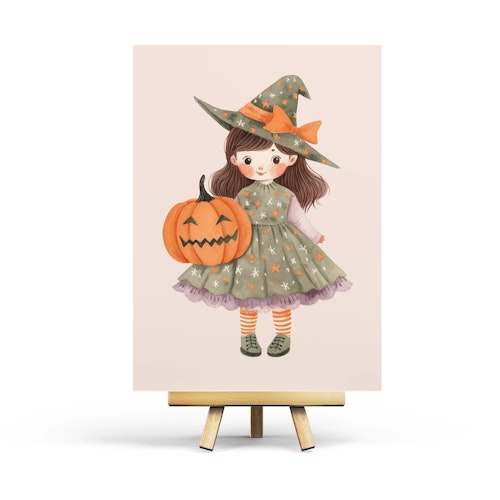 Vykort Penpaling Paula - Halloween Doll