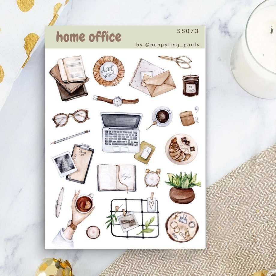 Stickers Penpaling Paula - Home Office