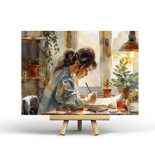 Vykort Penpaling Paula - Home Office