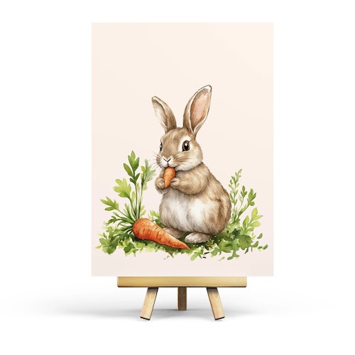 Vykort Penpaling Paula - Carrot Bunny