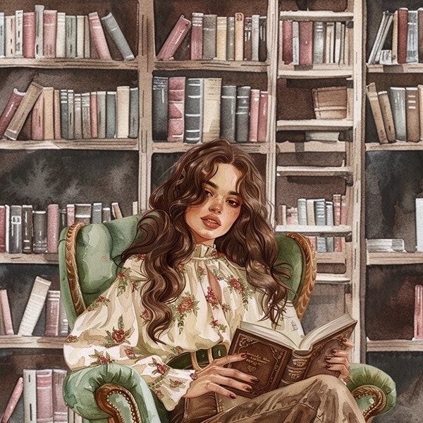 Postcard Penpaling Paula - Cozy Reading