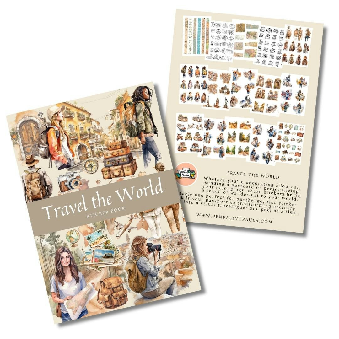 Stickers Penpaling Paula - Travel the World 15 ark
