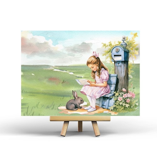 Postcard Penpaling Paula - Retro Kid