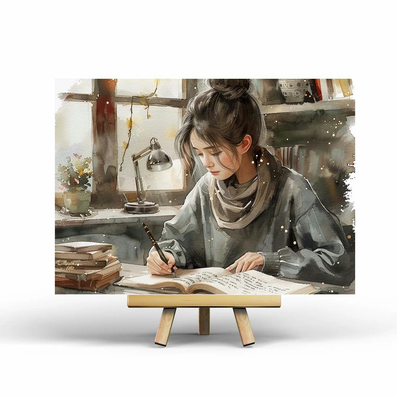 Postcard Penpaling Paula - Writing Girl