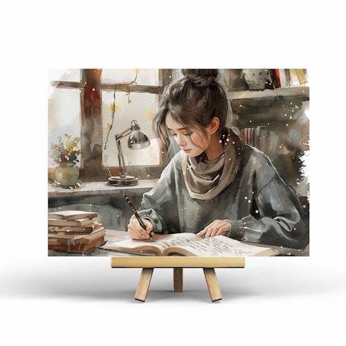 Postcard Penpaling Paula - Writing Girl