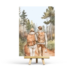 Vykort Penpaling Paula - Hiking Together