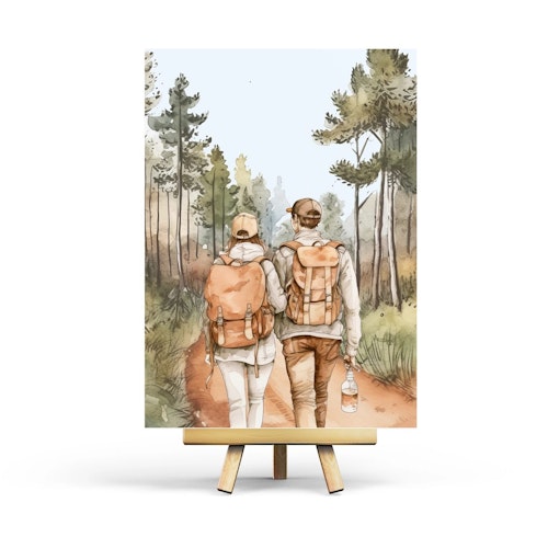 Vykort Penpaling Paula - Hiking Together