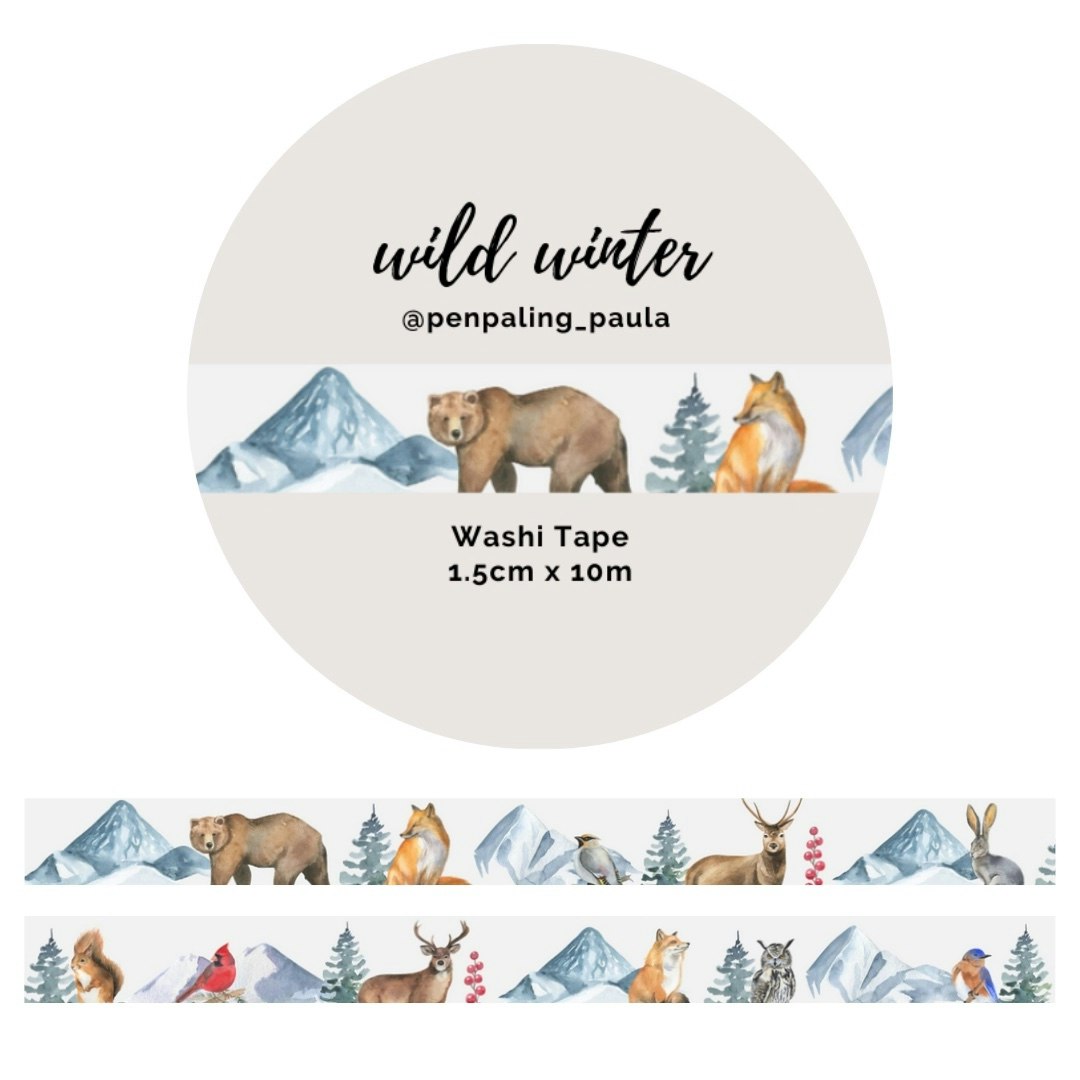 Washi Tape Penpaling Paula - Wild Winter 15 mm