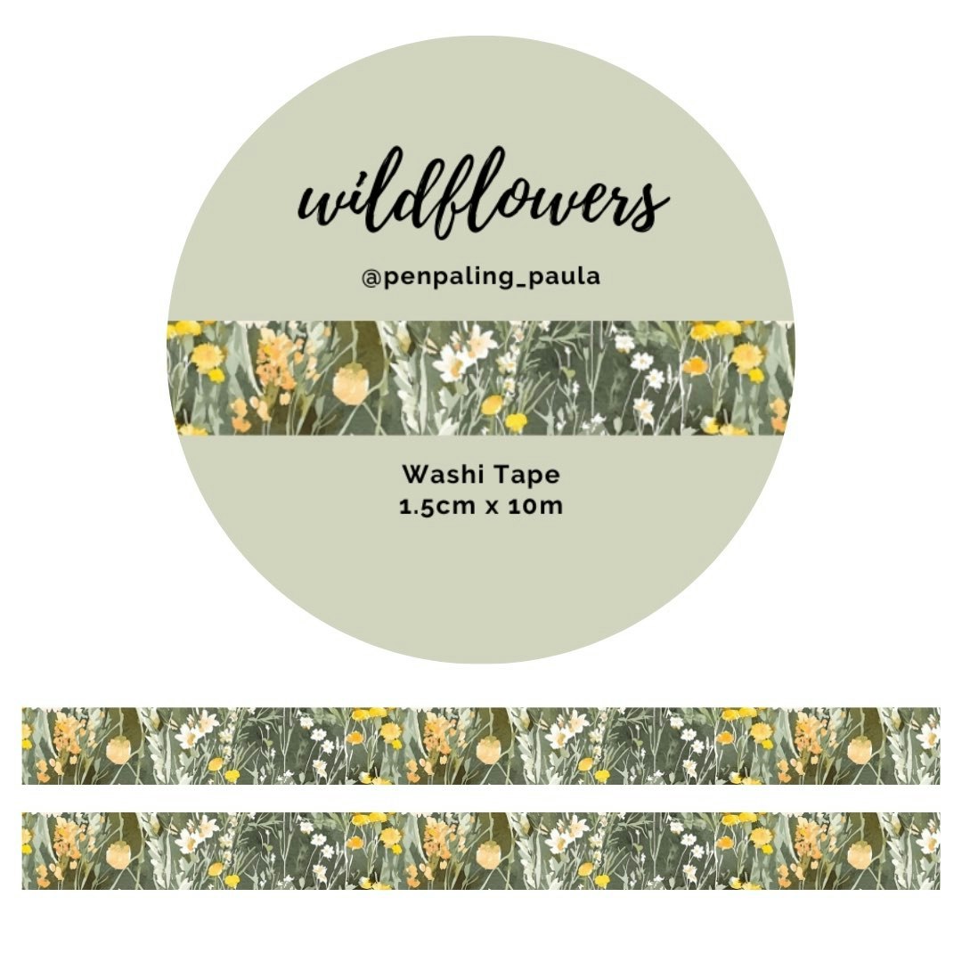 Washi Tape Penpaling Paula - Wildflowers 15 mm