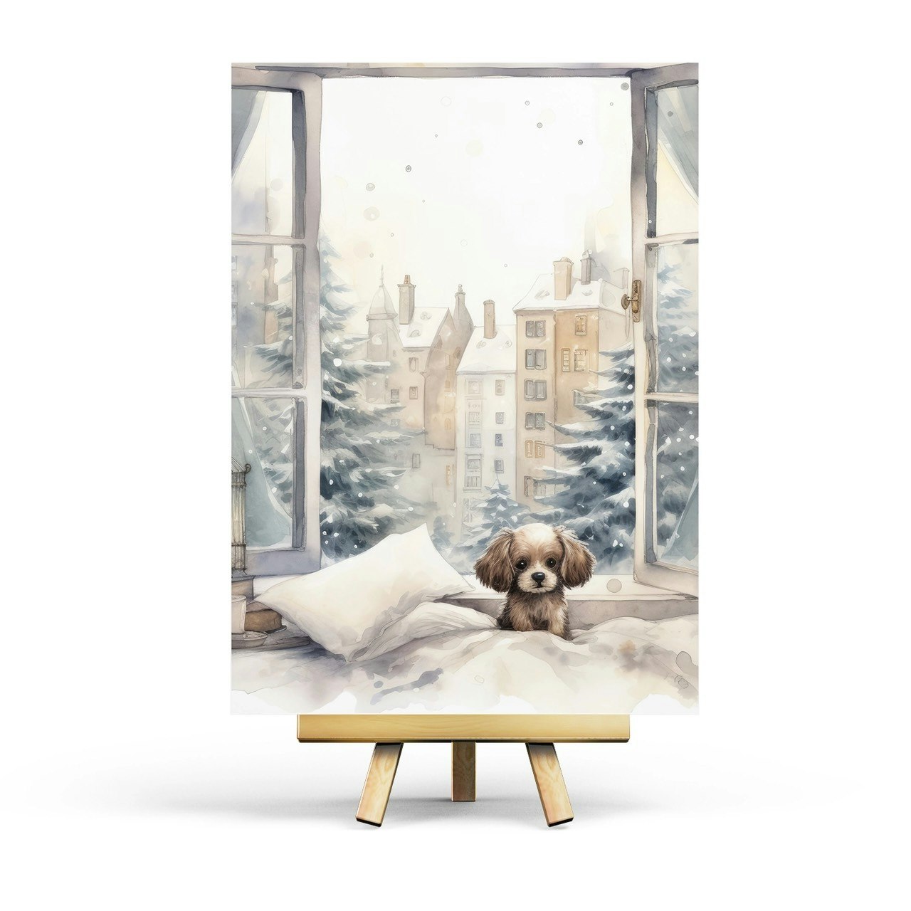 Card Penpaling Paula - Winter Puppy