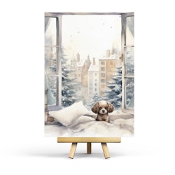 Vykort Penpaling Paula - Winter Puppy