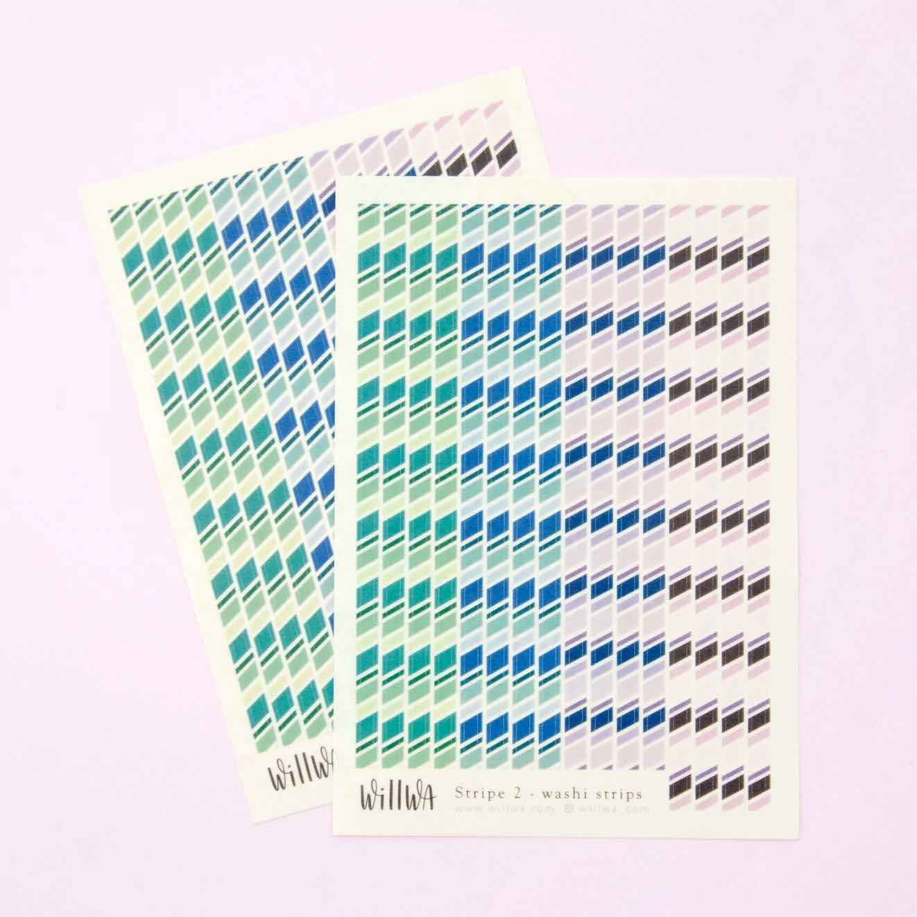 Stickers Willwa - Striped Washi Strips