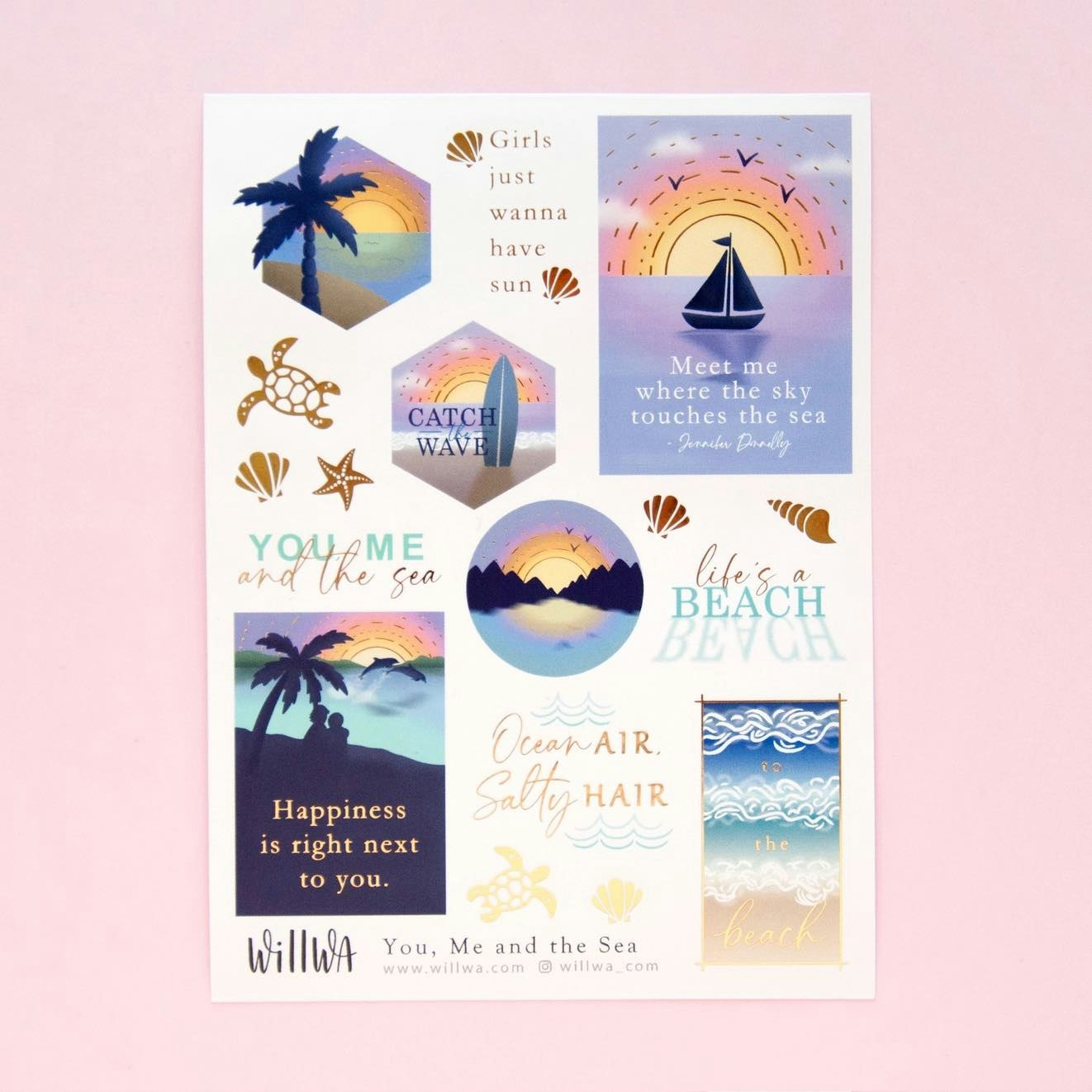 Stickers Willwa - You, Me & the Sea