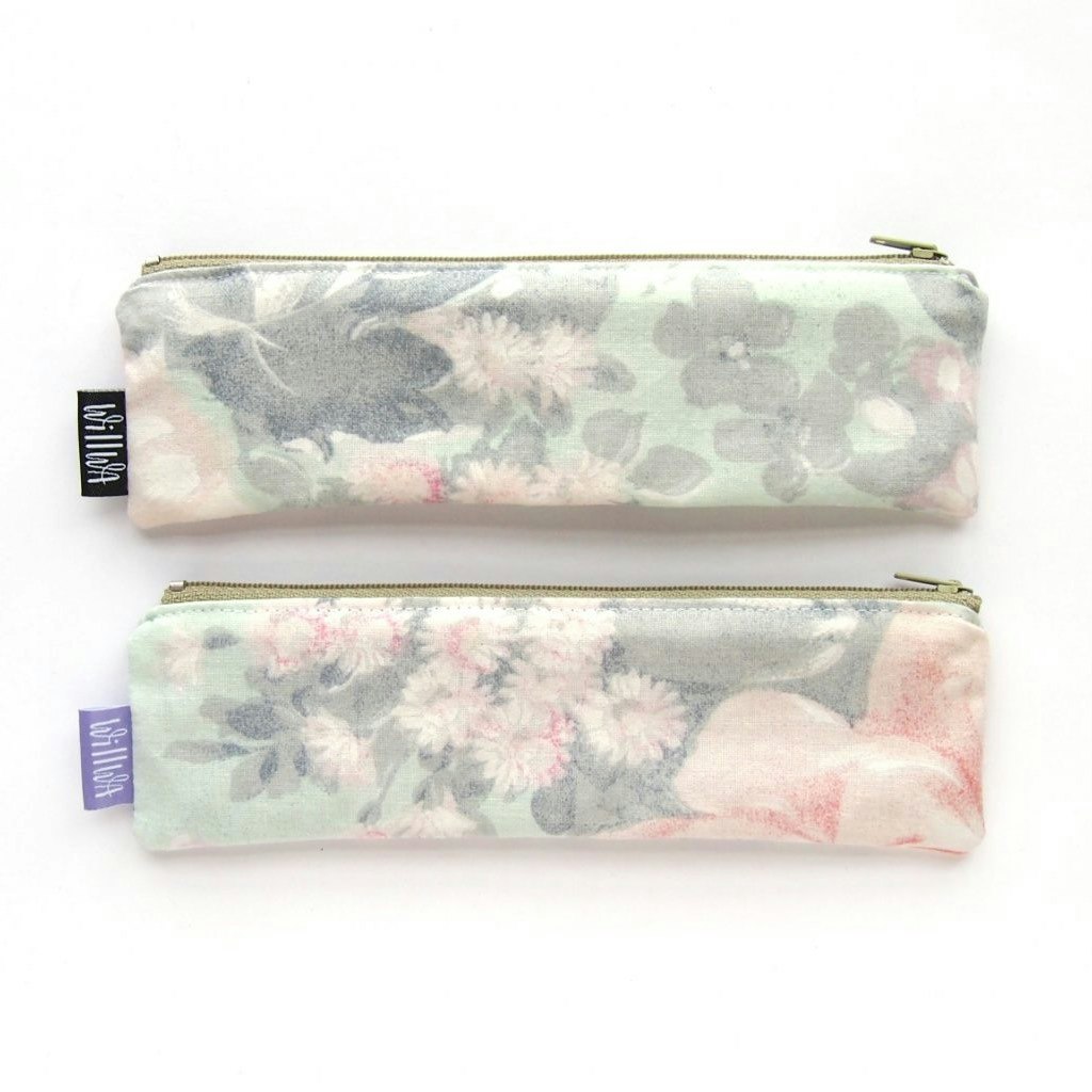 Willwa Pennfodral Mini - Mint Green Flowers