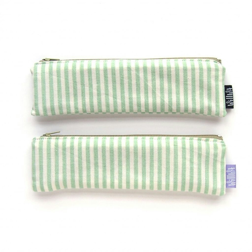 Willwa Pennfodral Mini - Mint Green Stripes