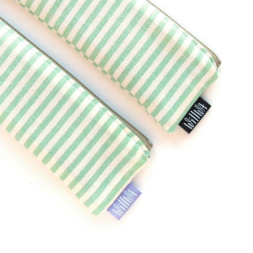Willwa Pennfodral Mini - Mint Green Stripes