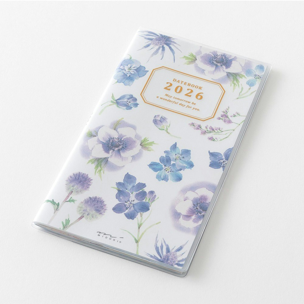 Midori 2026 Pocket Diary Slim Country Time Flower