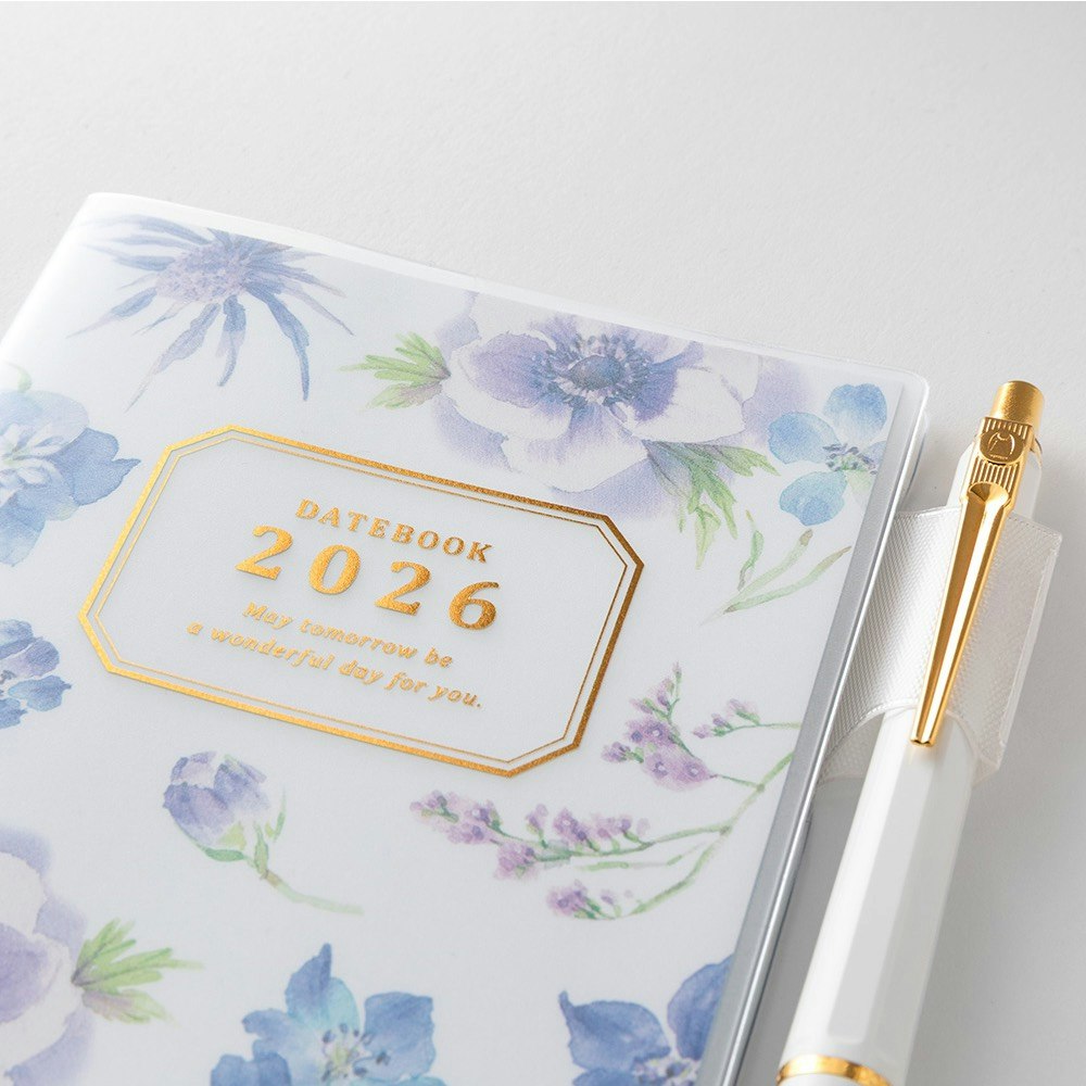 Midori 2026 Pocket Diary Slim Country Time Flower