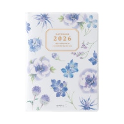 Midori 2026 Pocket Diary A6 Country Time Flower