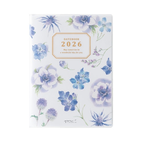 Midori 2026 Pocket Diary A6 Country Time Flower