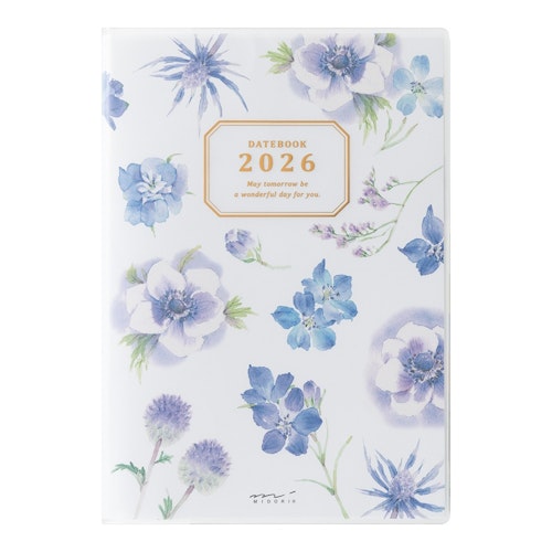 Midori 2026 Pocket Diary B6 Country Time Flower