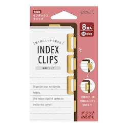 Midori Index Clips Brass
