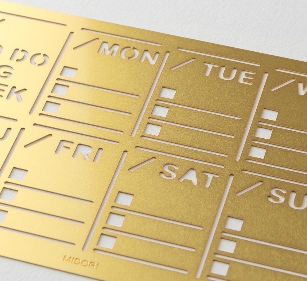 Midori Diary Template Weekly Block