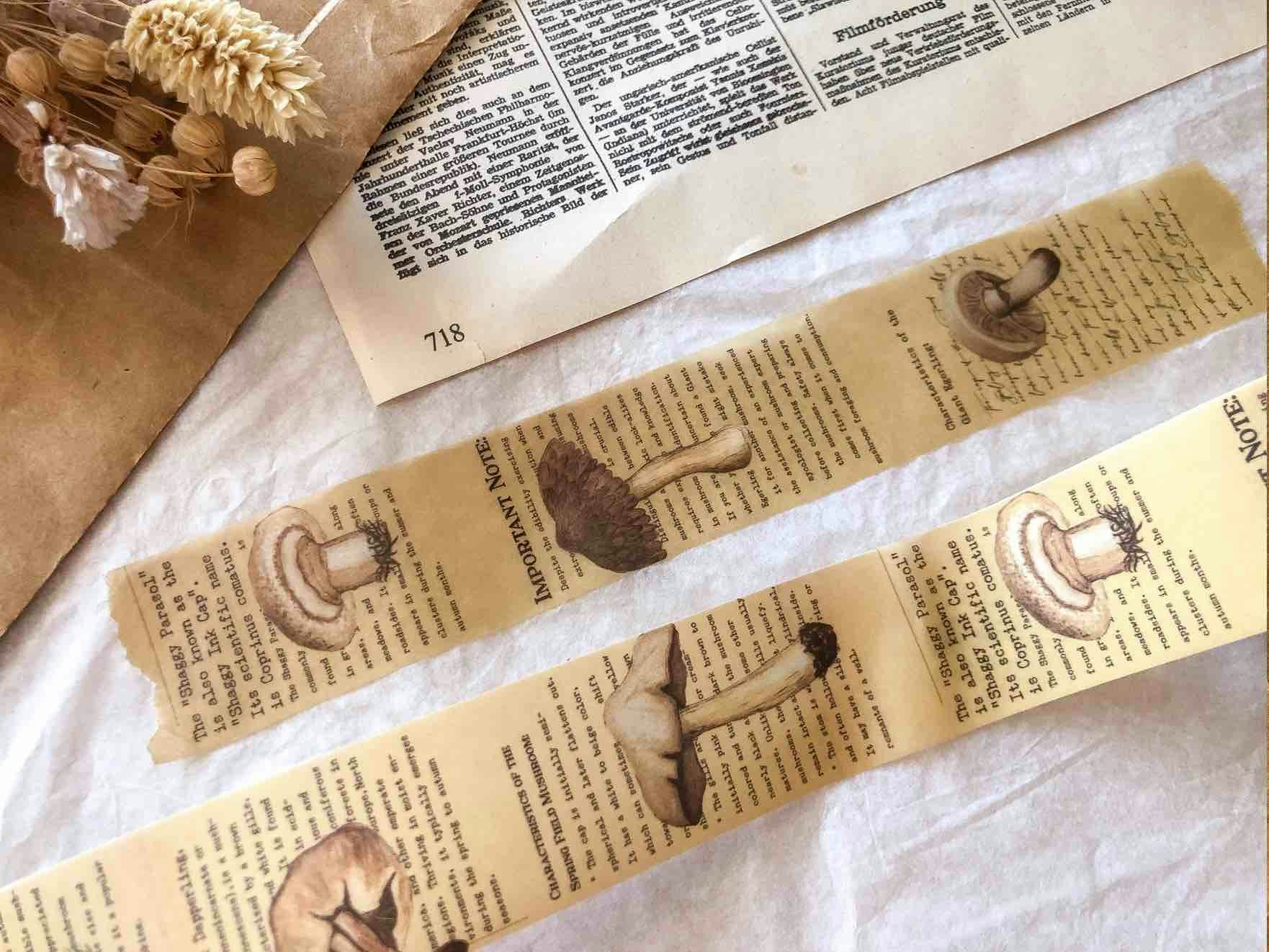 Vellum Tape Sames Journal - Autumn Mushroom 30 mm