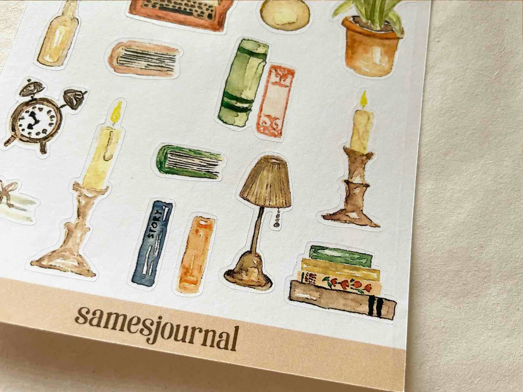Stickers Sames Journal - Vintage Library
