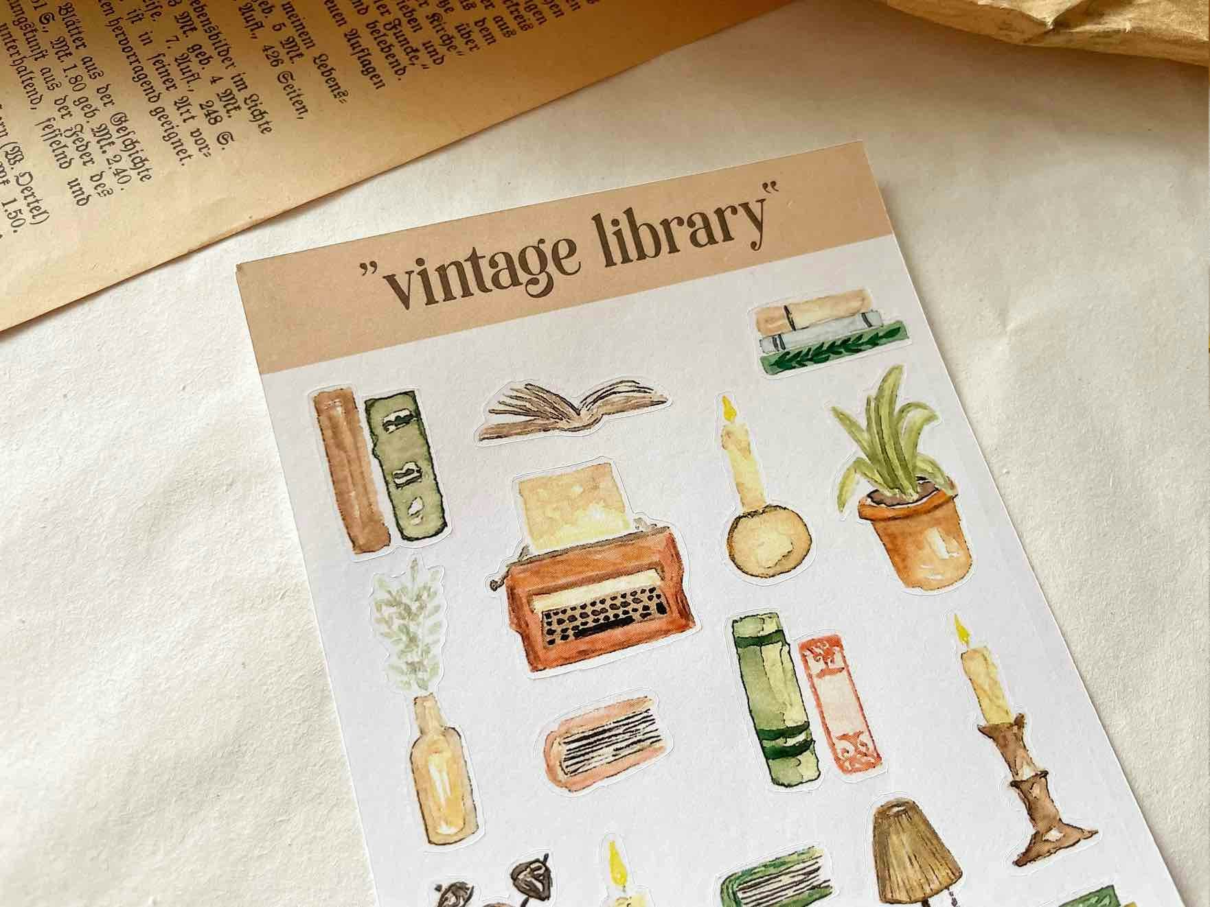 Stickers Sames Journal - Vintage Library