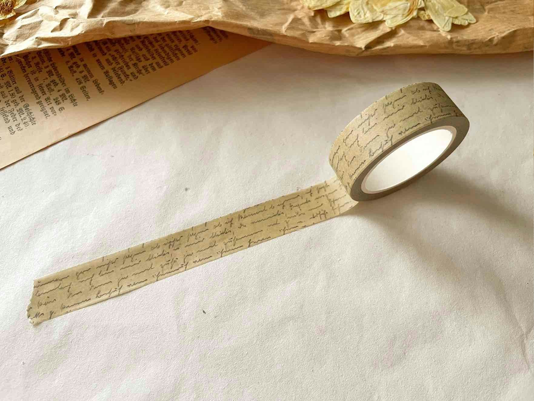 Washitejp Sames Journal - Vintage Letters 15 mm