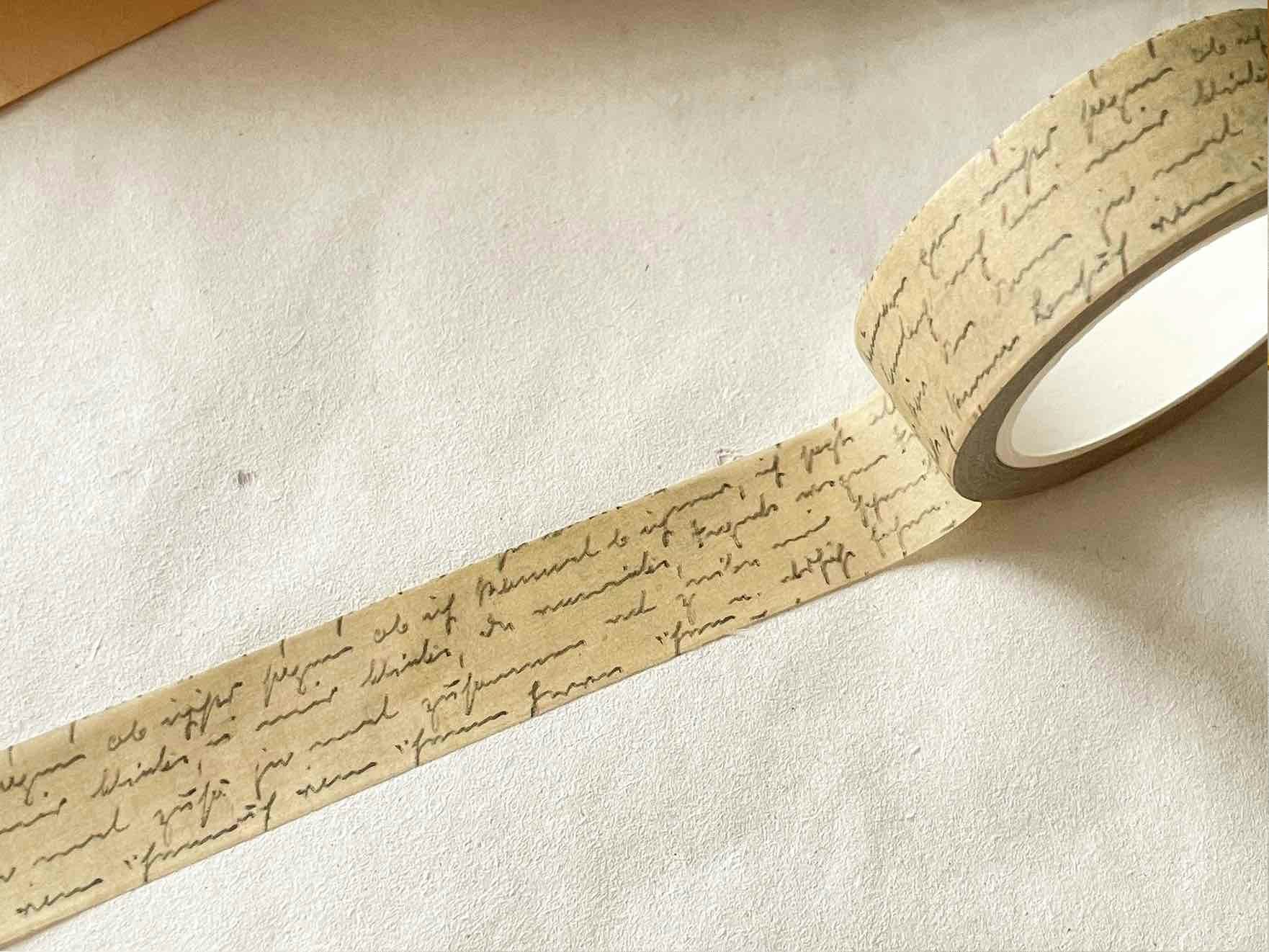 Washitejp Sames Journal - Vintage Letters 15 mm