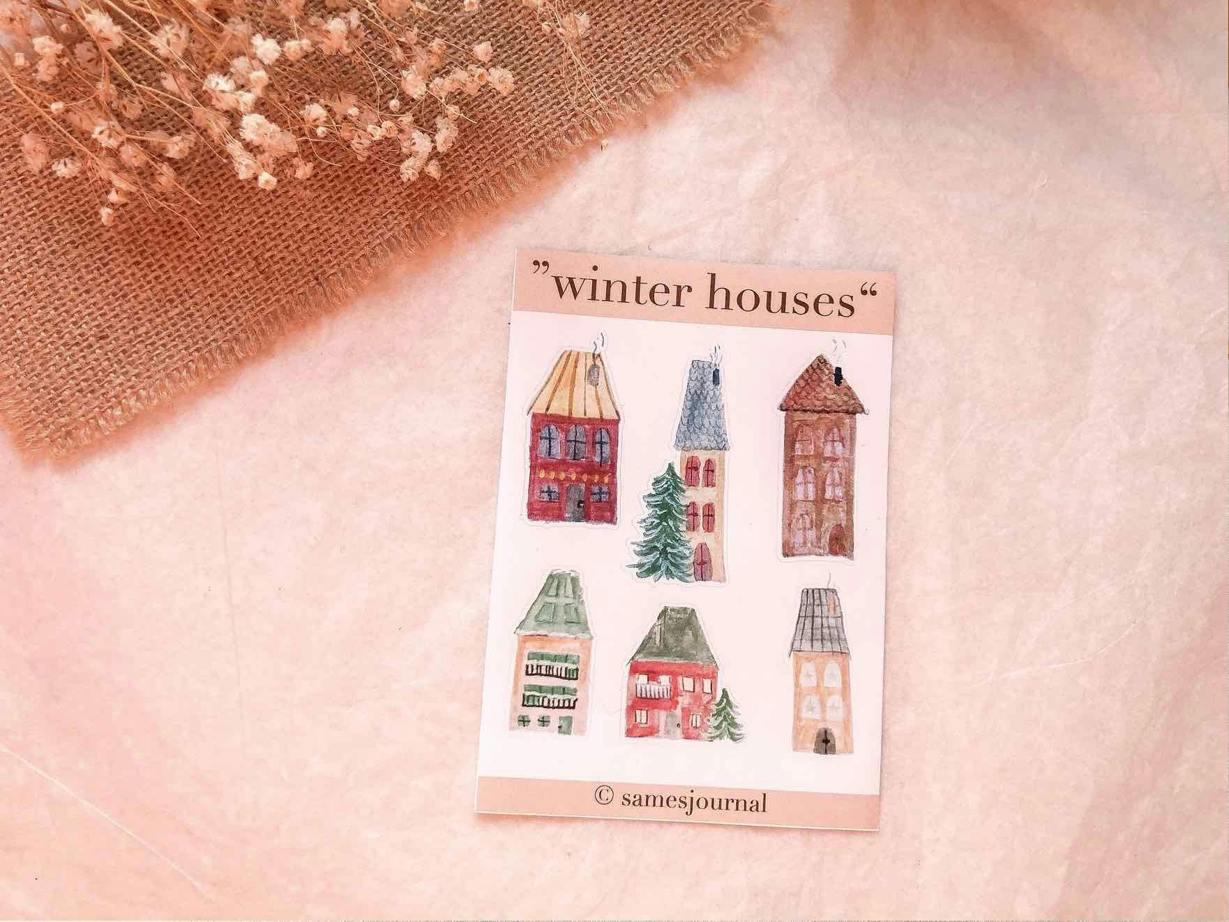 Stickers Sames Journal - Winter Houses