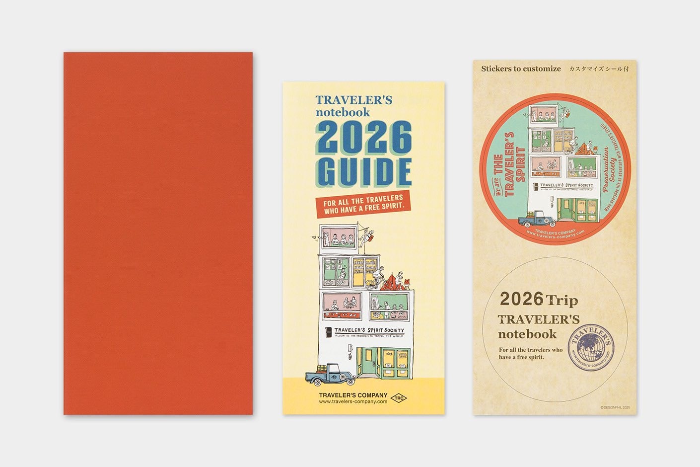 2026 Diary Refill (Monthly) - Regular Size // Traveler's Notebook