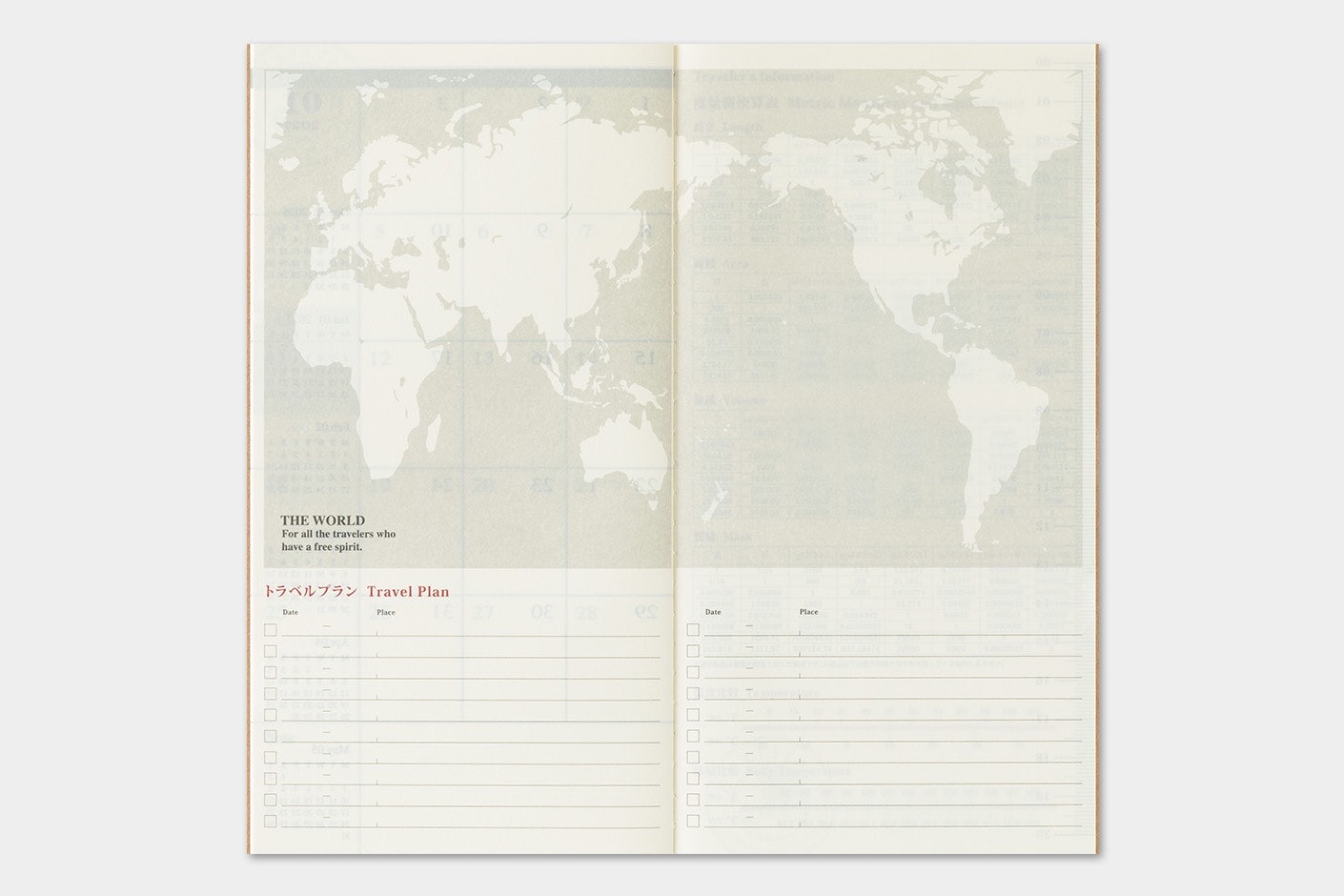 2026 Diary Refill (Monthly) - Regular Size // Traveler's Notebook