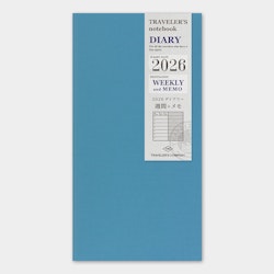 2026 Diary Refill (Weekly + memo) - Regular Size // Traveler's Notebook