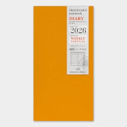 2026 Diary Refill (Weekly Vertical) - Regular Size // Traveler's Notebook