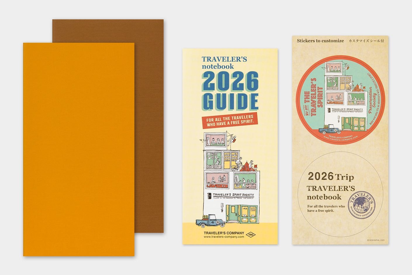 2026 Diary Refill (Weekly Vertical) - Regular Size // Traveler's Notebook
