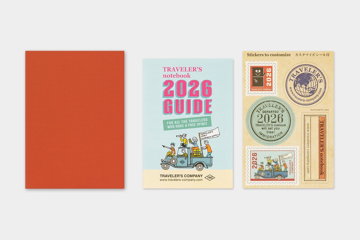 2026 Diary Refill (Monthly) - Passport Size // Traveler's Notebook