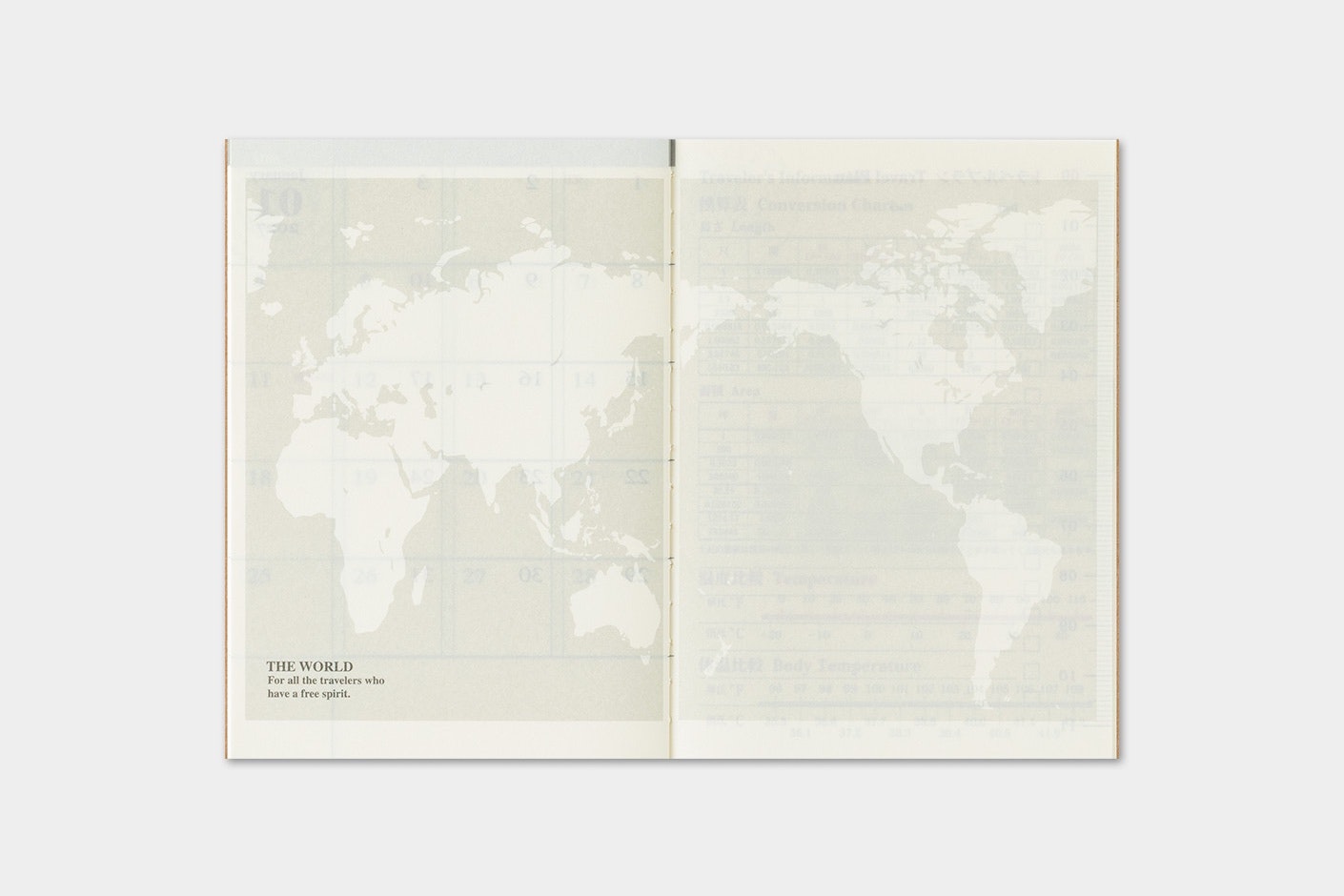 2026 Diary Refill (Monthly) - Passport Size // Traveler's Notebook