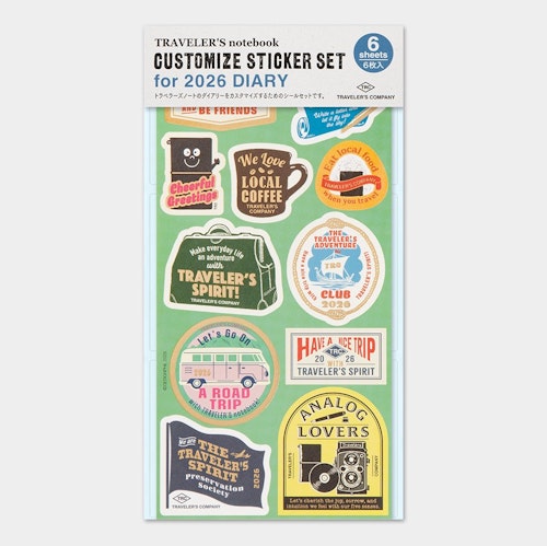 2026 Customized Stickers Set // Traveler's Notebook