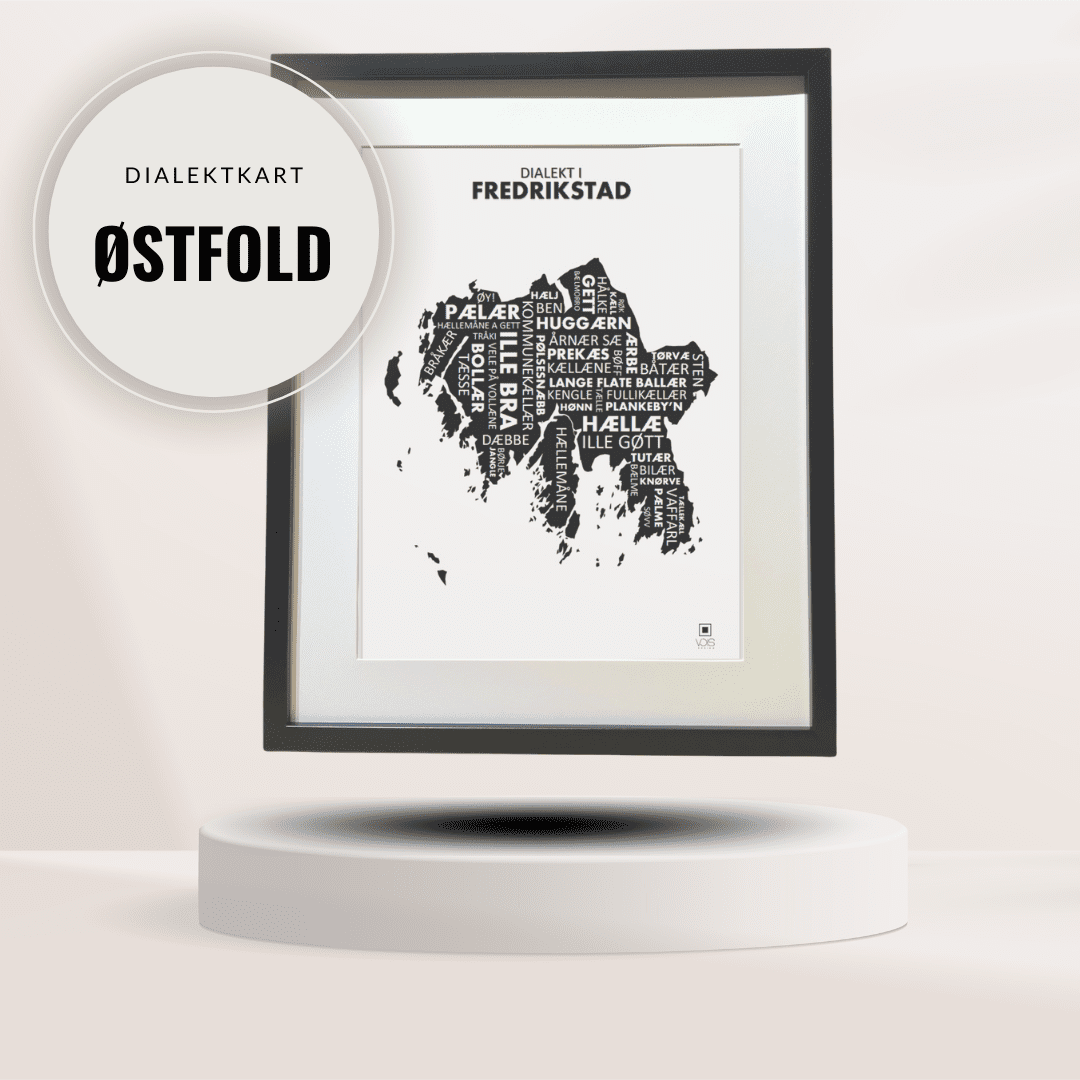 Dialektkart - Østfold - VOIS Design